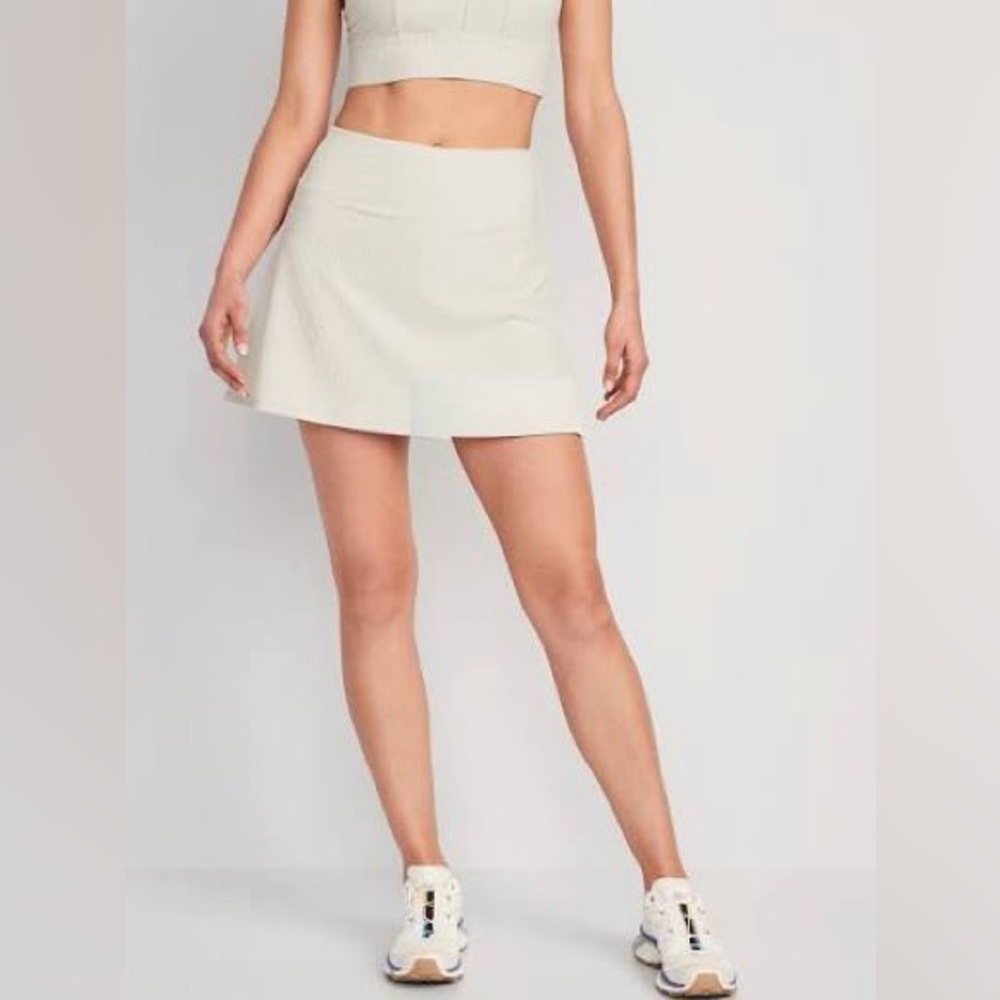 Old Navy High-Waisted PowerSoft Rib-Knit Skort